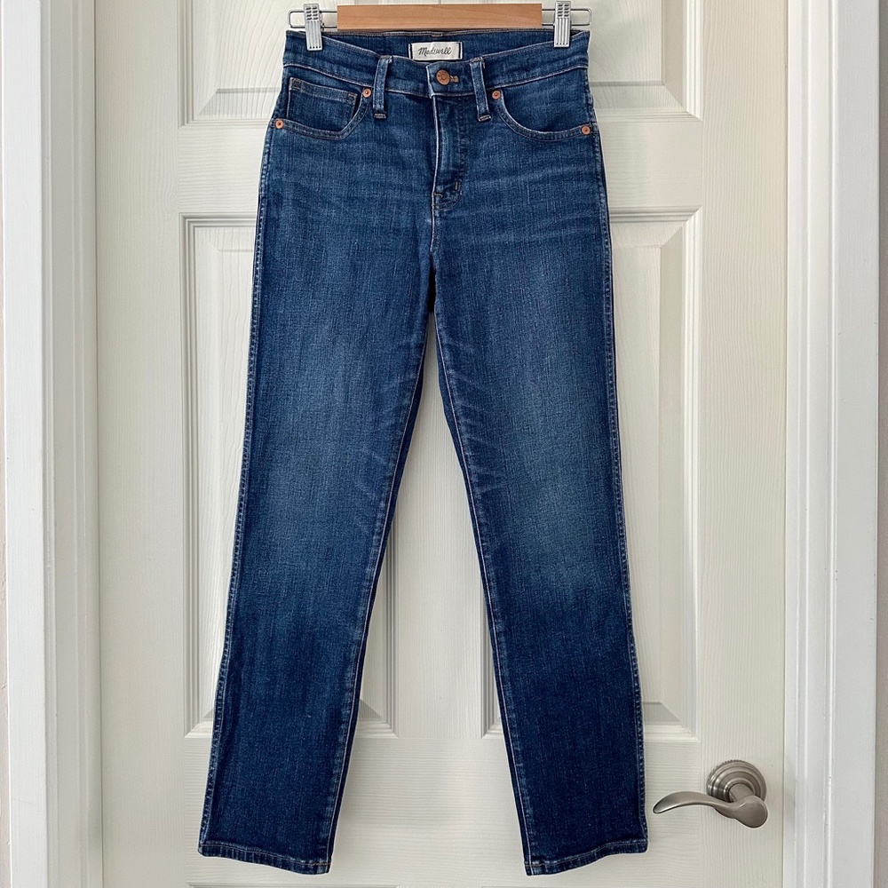 Madewell Slim Straight Jeans in Hammond Wash - Picture 3 of 15